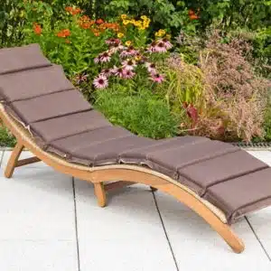 MERXX Gartenliege »Capri«, Akazie/Polyrattan, klappbar, natur, inkl. Kissen